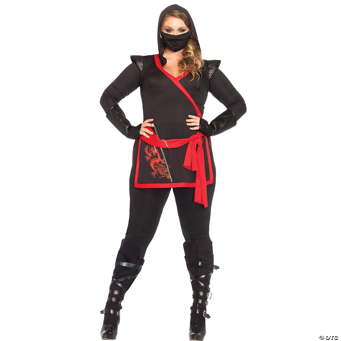 WOMEN'S PLUS SIZE NINJA ASSASSIN COSTUME