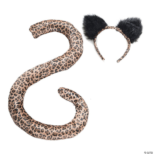 Adults Leopard Tail & Ears Set