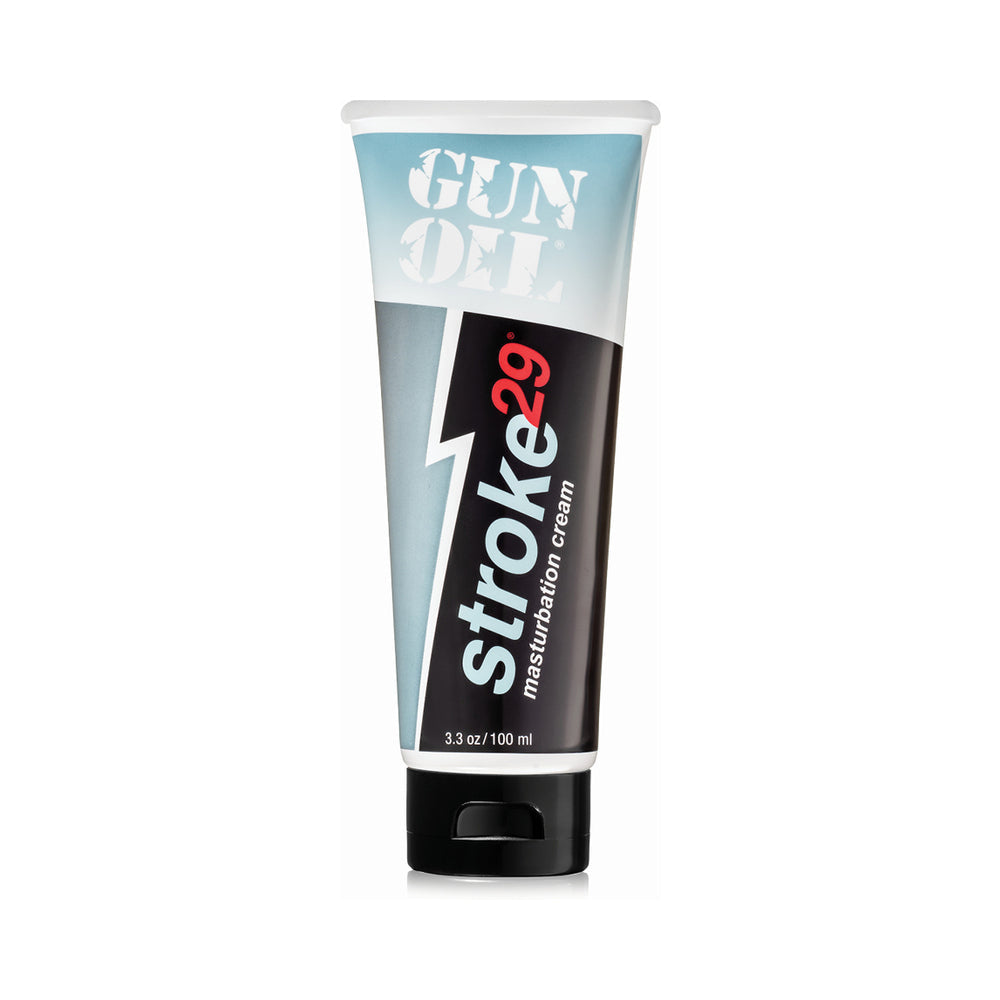 Gun Oil Stroke 29 Masturbation Cream 3.3 oz Thick Hydrating Lube Men