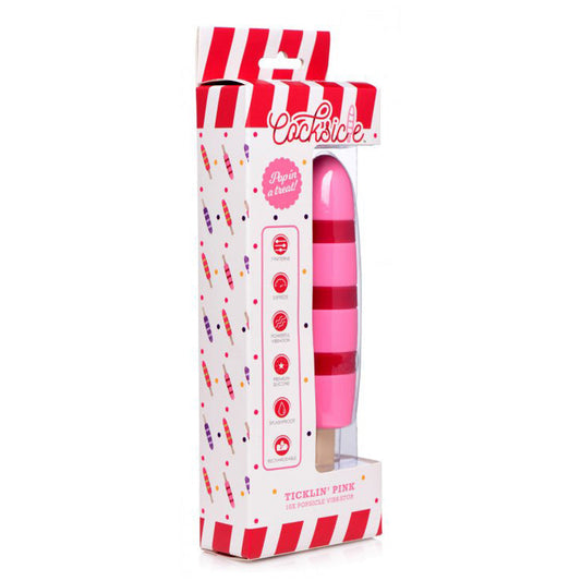 Cocksicle Ticklin' Pink 10X Popsicle Vibrator