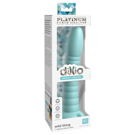 Dillio Platinum Collection Wild Thing 7 in. Silicone Dildo Teal