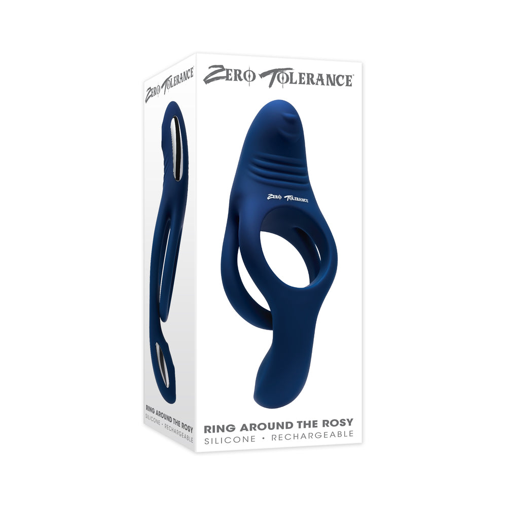 Zero Tolerance Ring Around the Rosy Rechargeable Vibrating Dual C-Ring Silicone
