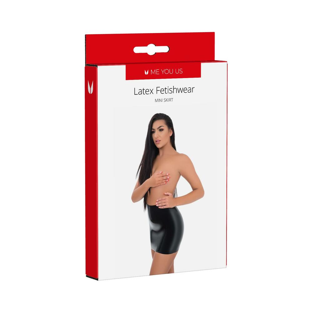 Me You Us Latex Mini Skirt Small - Sexy Stretchy Faux Leather Party Clubwear