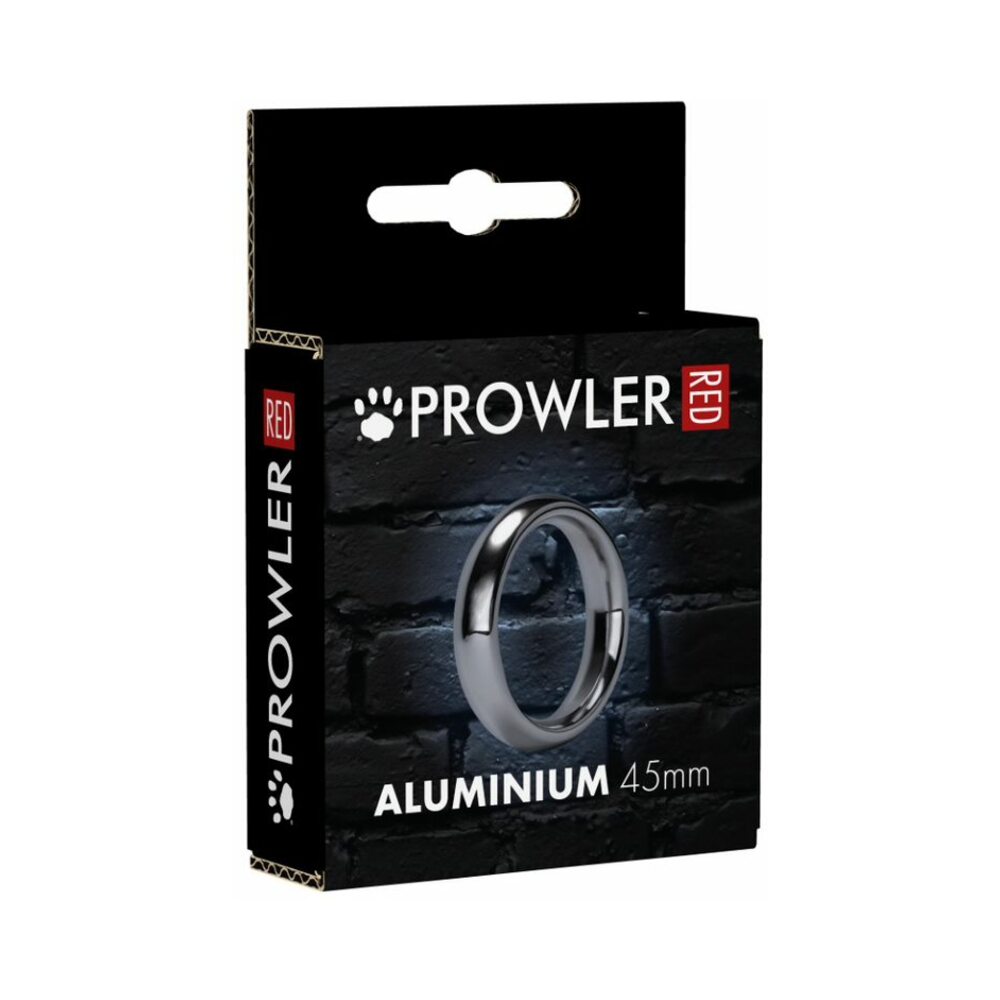 Prowler RED Aluminum Silver 45mm Ring