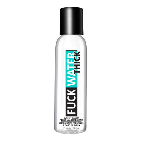 Fuck Water Thick Clear Water-Based Lubricant 2 oz - Travel Size Personal Lubrica