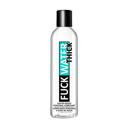 Fuck Water Thick Clear Water-Based Lubricant 8 oz - Smooth Hydrating Intimate Ge
