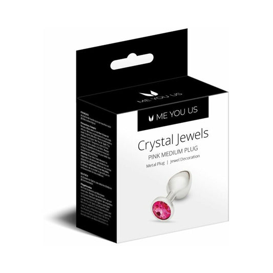 Me You Us Crystal Jewels Metal Plug Pink Medium