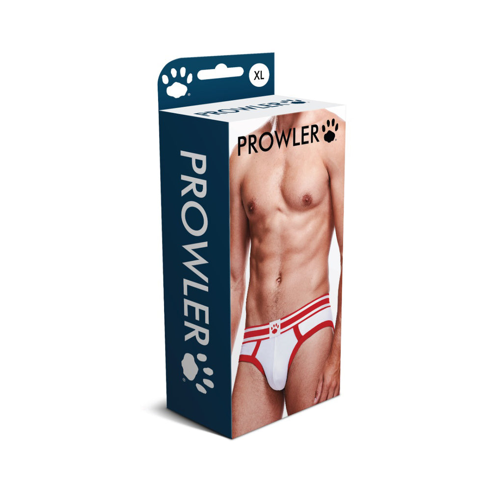 Prowler Brief White/Red XL