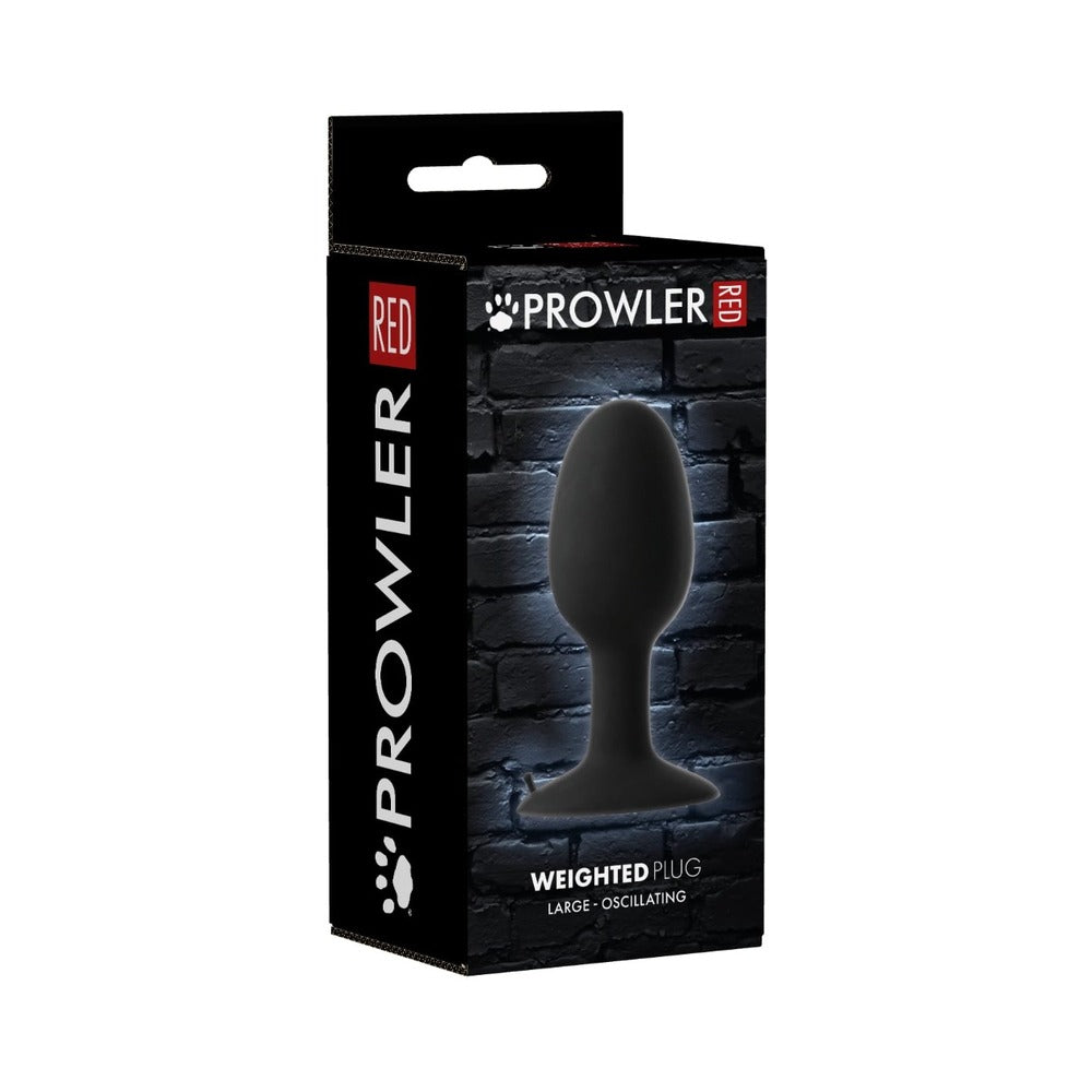 Prowler RED Weighted Butt Plug Black Large