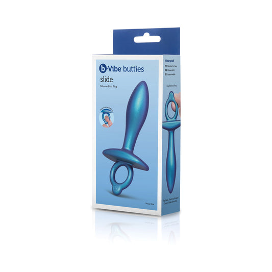 b-Vibe Butties Slide Silicone Butt Plug – Smooth Silicone Adult Anal Toy