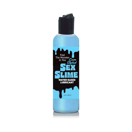 Sex Slime Opaque Blue 4 oz – Bigger Bottle Adult Lubricant for Sensual Use