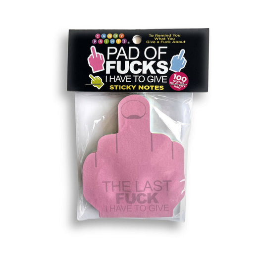 Last Fuck I Have to Give Sticky Notes – Sarcastic Adult Sticky Note Set
