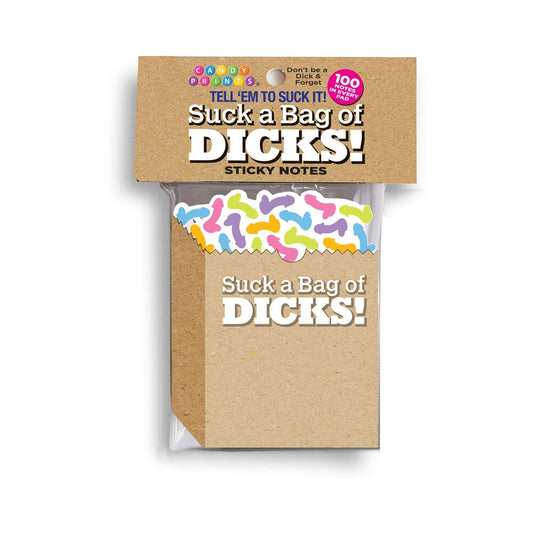Suck a Bag of Dicks Sticky Notes – Bold & Funny Adult Sticky Note Set
