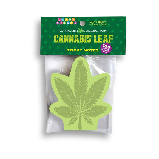 Cannabis Leaf Sticky Notes – Adult Party & Office Fun Sticky Note Set