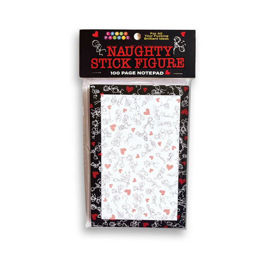 Naughty Stick Figure Notepad – Humorous Office or Party Notepad for Adults