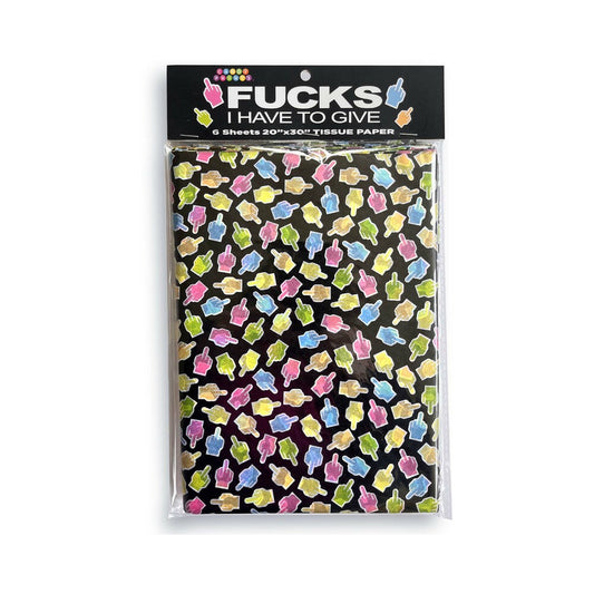 Fucks I Have to Give Tissue Paper – Hilarious Adult Party Accessory Gift Wrap