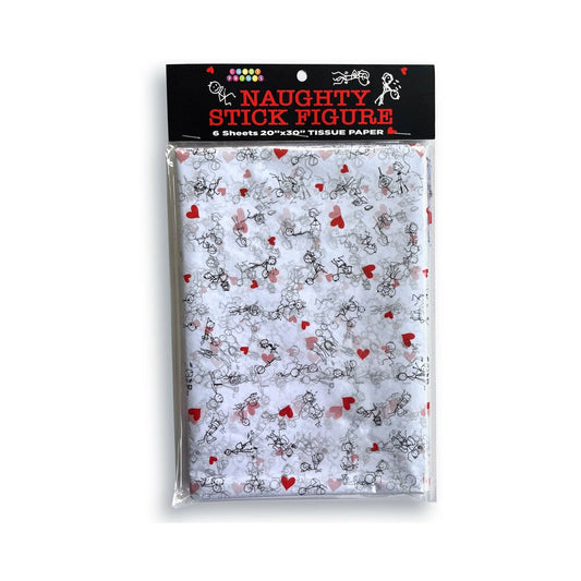 Naughty Stick Figure Tissue Paper – Humorous Adult Party Accessory & Decoration