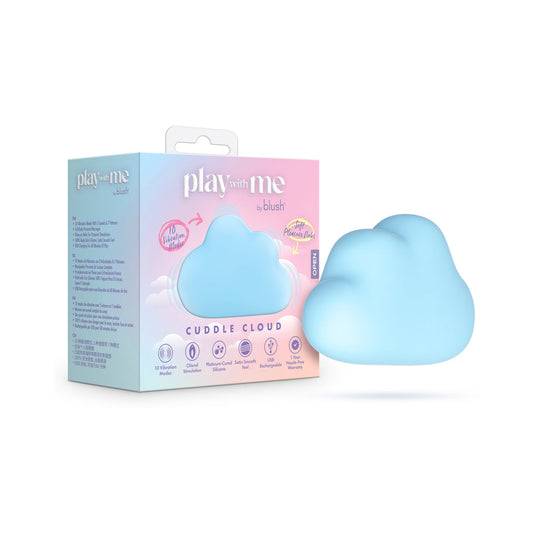 Play With Me Cuddle Cloud Blue Rechargeable Adult Vibrator for Intimate Pleasure