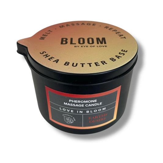 Eye of Love Bloom Pheromone Massage Candle Earth’s Desire 5 oz – Exotic Scent