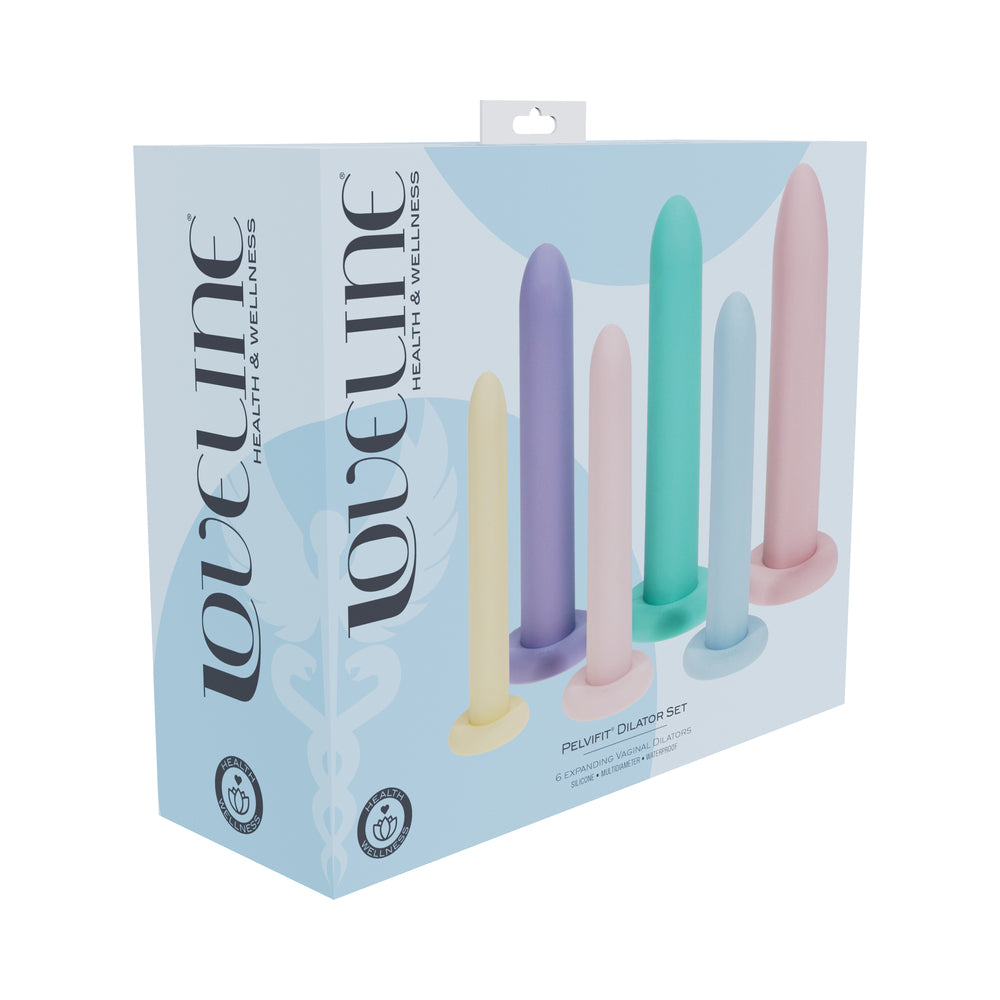 LoveLine PelviFit Expanding Vaginal Dilator Set Silicone Multicolor