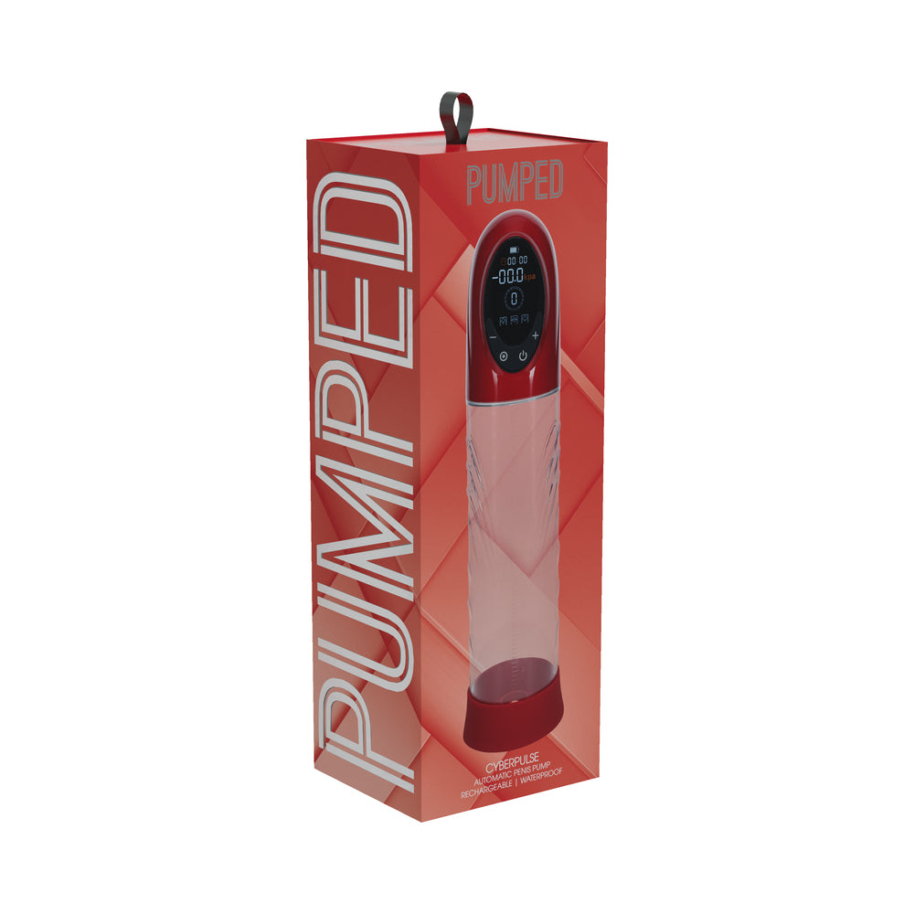 PUMPED CyberPulse Automatic Waterproof Metallic Red – High-Tech Male Toy
