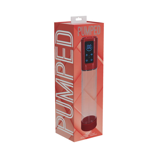 PUMPED MegaLift Automatic Waterproof Metallic Red – Powerful Male Vibrator