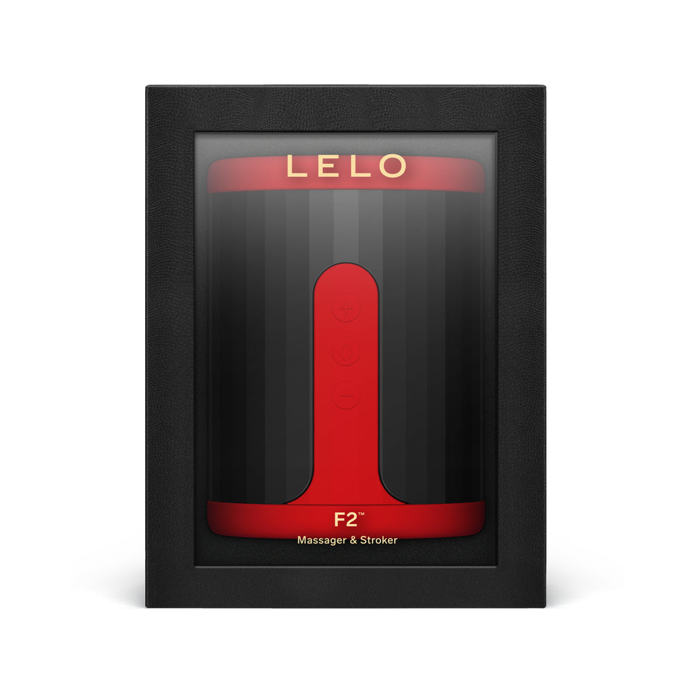 LELO F2S Massager & Stroker Red – Luxury Rechargeable Stroker and Massager