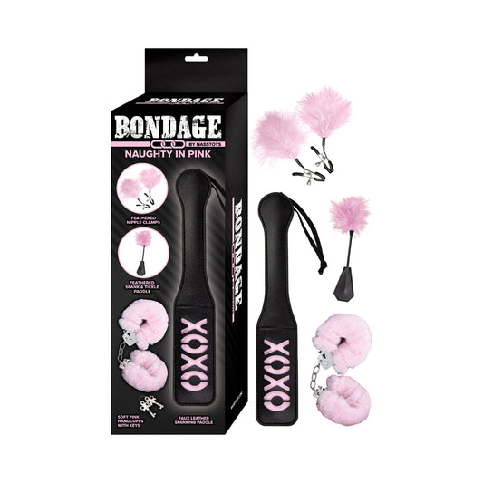 Bondage By Nasstoys Naughty In Pink Black/Pink – BDSM Adult Accessory