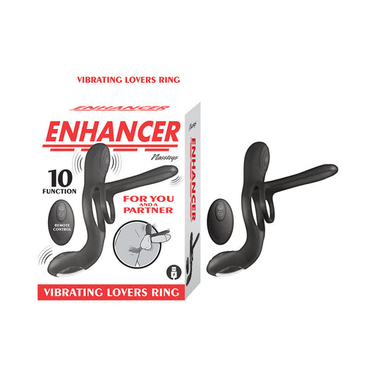 Enhancer Vibrating Lovers Ring Black – Couples’ Rechargeable Vibrating Ring