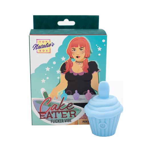 Cake Eater Clit Flicker Stimulator Blue – Powerful Rechargeable Vibrator Toy