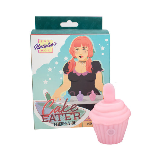 Cake Eater Clit Flicker Stimulator Pink – Rechargeable Vibrator for Women