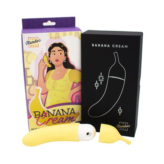 Banana Cream Air Pulse & G-Spot Vibrator – Innovative Rechargeable Adult Toy