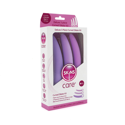 Skins Care Curved Dilators 3-Piece Set Medium Large – Vaginal Therapy & Comfort
