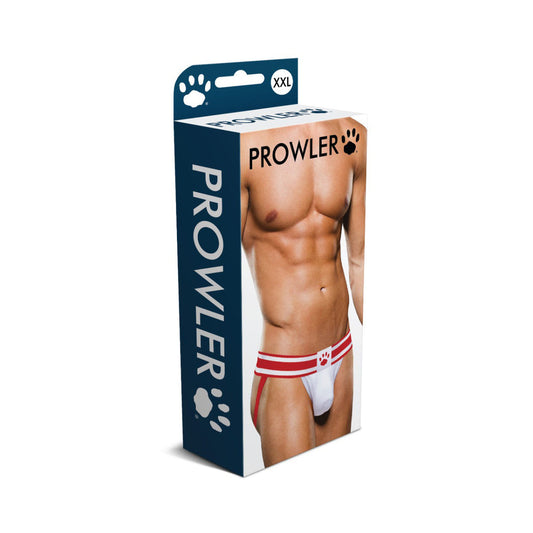 Prowler Jock White/Red 2XL – Comfortable Adult Jockstrap for Daily Wear