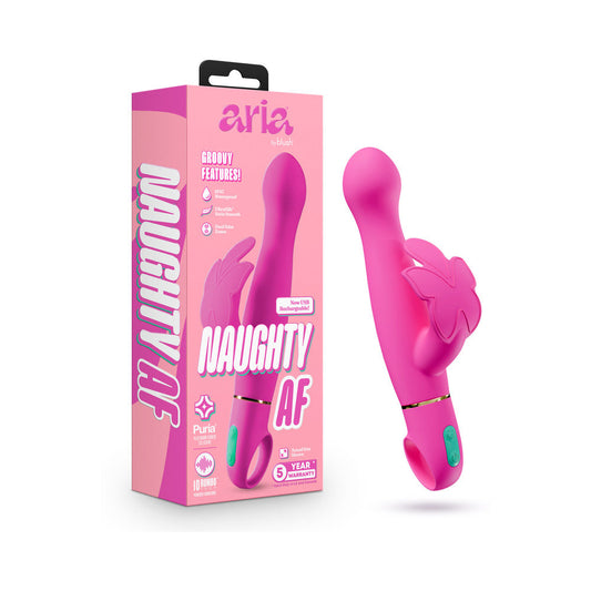 Aria Naughty AF 2.0 Rechargeable Vibe Plum – Powerful Adult Vibrator Toy