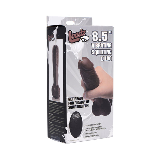 Loadz 8.5 in. Squirting Dildo Dark – Realistic Adult Sex Toy for Pleasure
