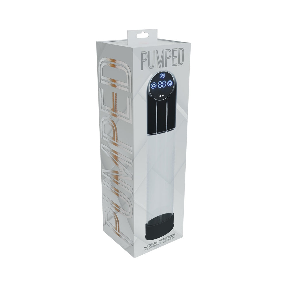 PUMPED Automatic Waterproof Black Male Vibrator – Powerful Rechargeable Toy
