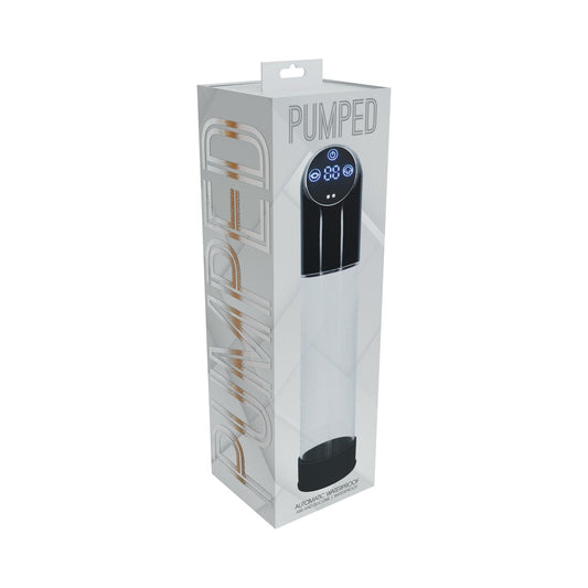 PUMPED Automatic Waterproof Black Male Vibrator – Powerful Rechargeable Toy