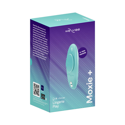 We-Vibe Moxie+ Wearable Clitoral Vibrator Teal – Hands-Free Adult Pleasure Toy
