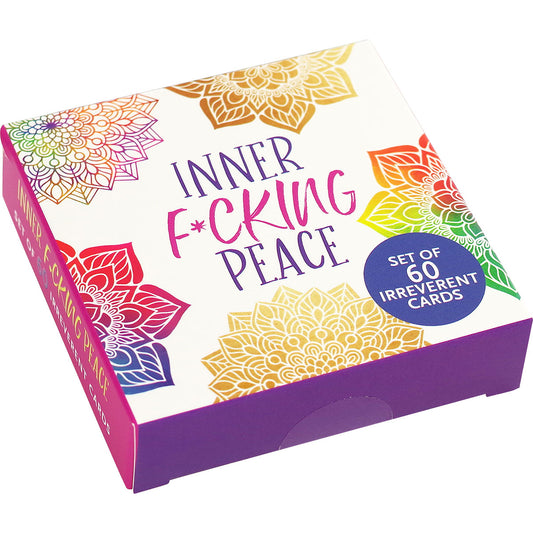 Inner F*cking Peace Cards – Set of 60 Inspirational & Funny Affirmation Cards