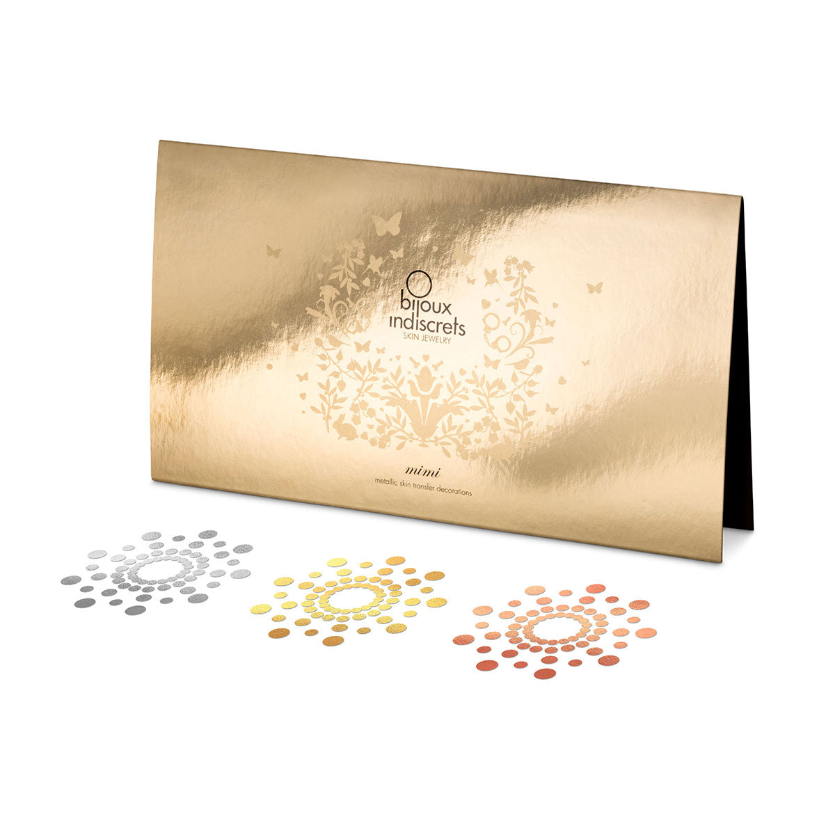 Bijoux Indiscrets Mimi Metallic Temporary Tattoos 6-Pack – Body Art Festival Ink