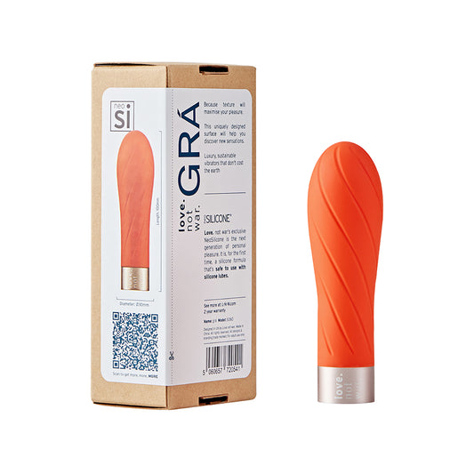 Love Not War Gr Head Orange - Sensory Adult Toy Attachment