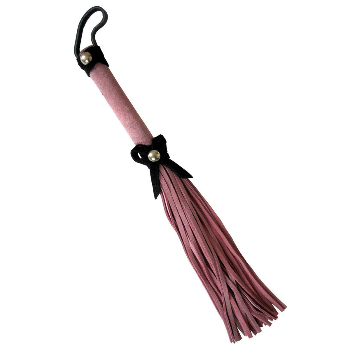 Love Knot Mini Flogger w/ Bow - Pink w/Black Bow