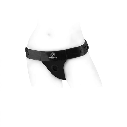 SpareParts Theo Harness - Size A, Black Comfortable Adjustable Strap-On