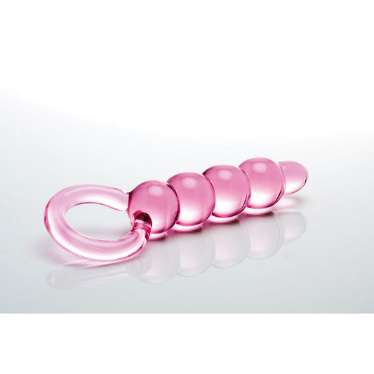 Sex Kitten Pink Glass String of Pearls - Sensual Adult Accessory Necklace
