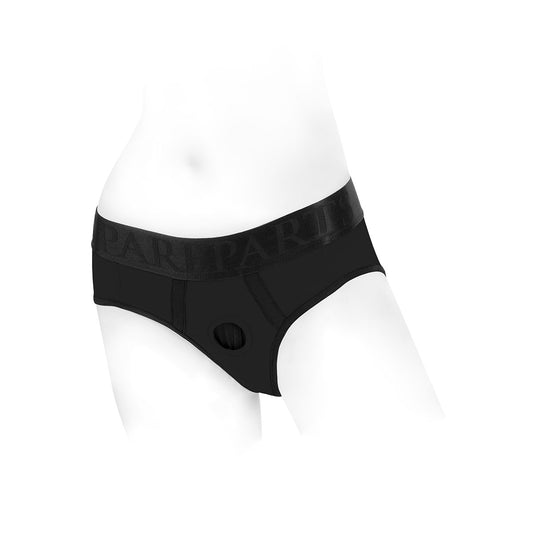 SpareParts Tomboi Harness Black/Black Nylon - 2X Durable, Comfortable Underwear