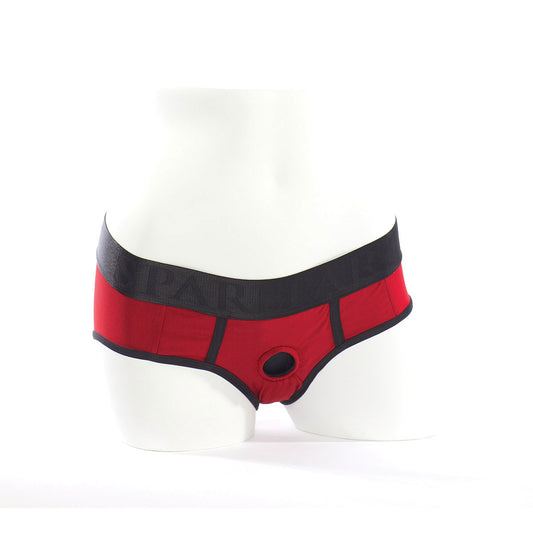 SpareParts Tomboi Harness Red/Black Nylon - 3X Durable, Comfortable Underwear
