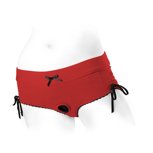 SpareParts Sasha Harness Red/Black Nylon - Small Size - Comfortable Nylon Harnes