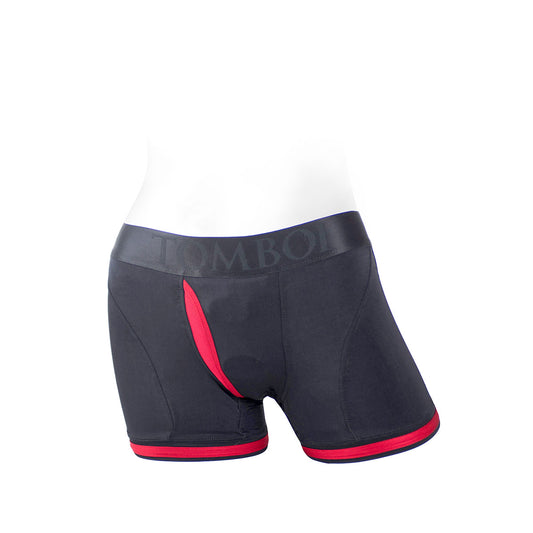 SpareParts Tomboii Black/Red Nylon - XL Size - Durable Nylon Harness