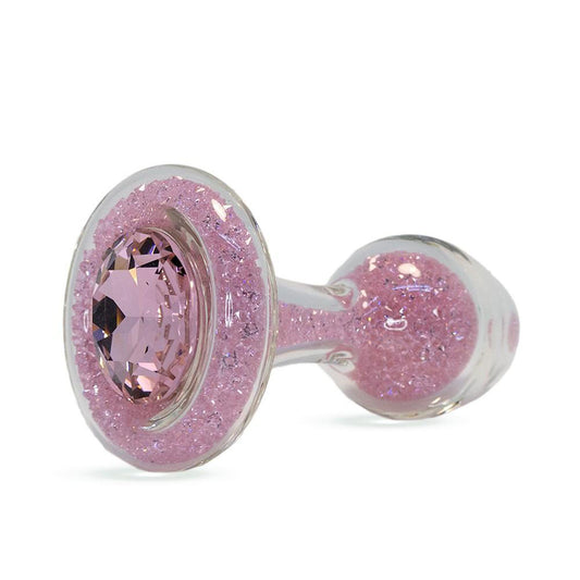 Crystal Delights Sparkle Plug - Pink Stylish Anal Toy for Beginners
